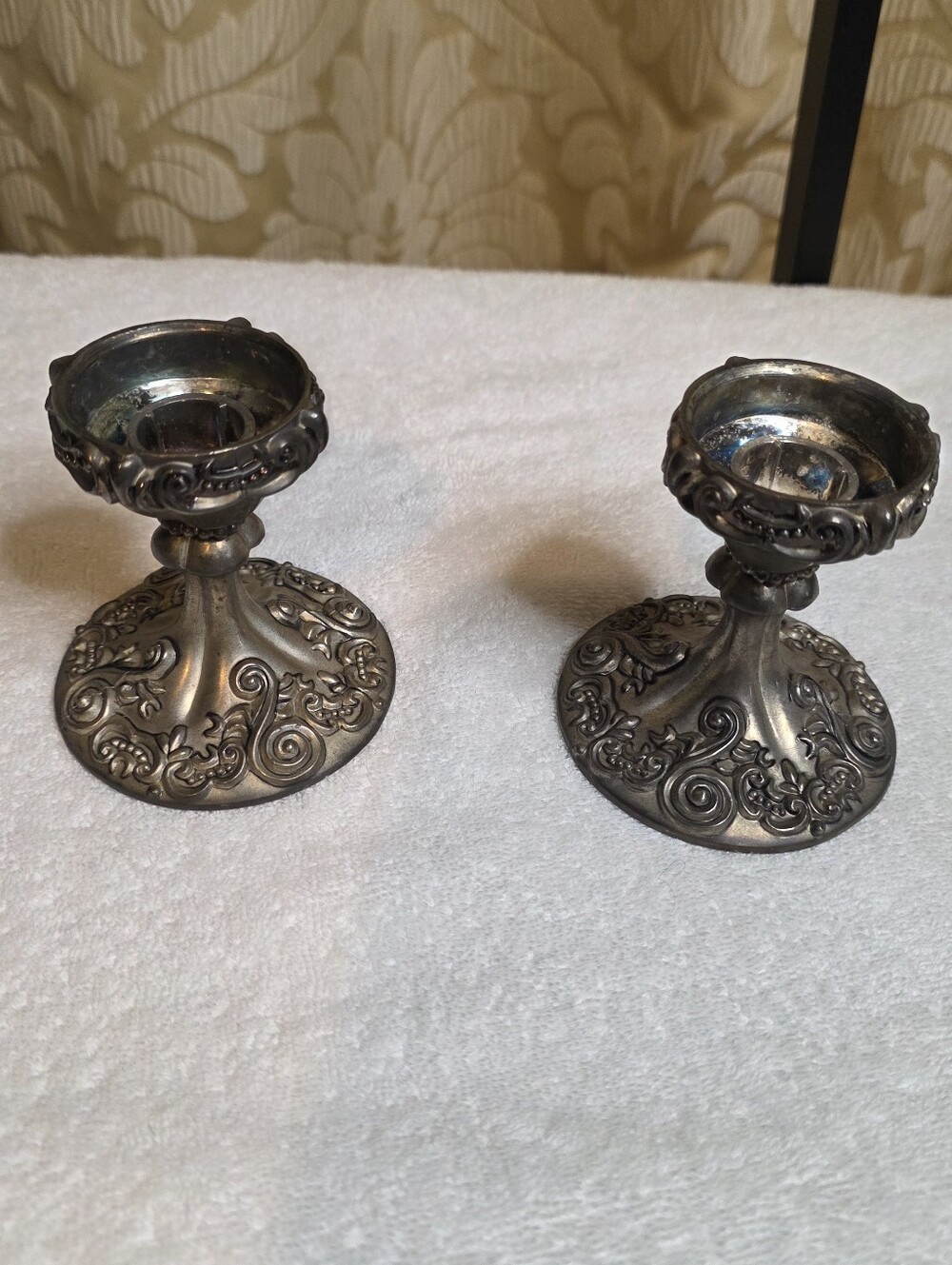 Godinger Silver Art Co. 2 Candle Holders